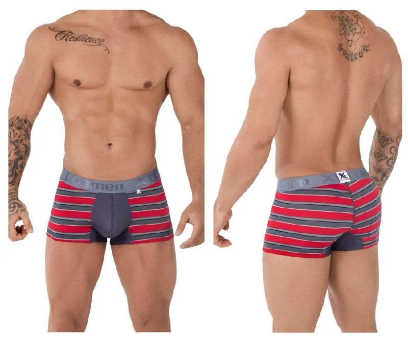 Microfiber men's boxer briefs for a smooth feelXtremen 51475C Microfiber Athletic Trunks Color Red Microfiber men's boxer briefs for a smooth feelXtremen 51475C Microfiber Athletic Trunks Color Red