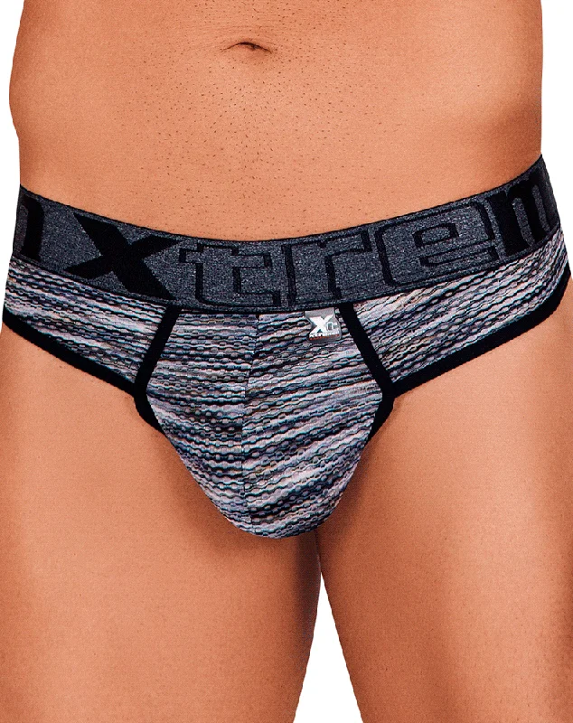 Elastic - banded men's thongs for a secure fitXtremen 91100 Microfiber Mesh Thongs