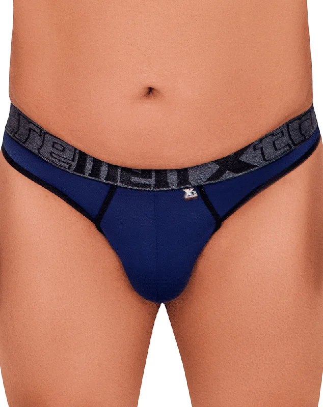 Low - rise men's thongs for a modern styleXtremen 91101x Microfiber Thongs Dark Blue
