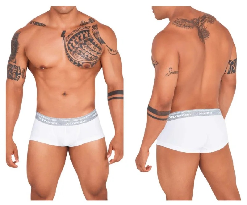 Printed men's boxer briefs with fun designsXtremen 91140 Ultra-soft Trunks Color White Printed men's boxer briefs with fun designsXtremen 91140 Ultra-soft Trunks Color White