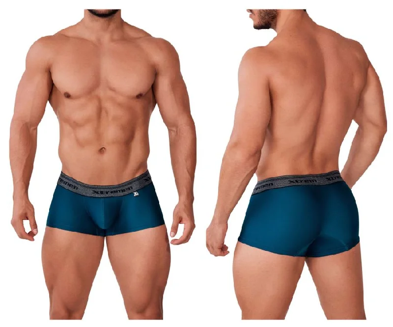 Thermal men's boxer briefs for cold weatherXtremen 91151 Destellante Trunks Color Teal