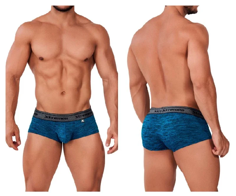 Anti - odor men's boxer briefs for long - lasting freshnessXtremen 91162 Morelo Trunks Color Turquoise