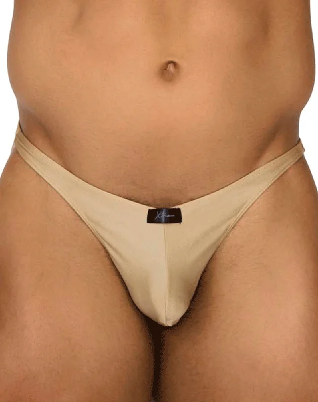 Mesh men's thongs for breathabilityXtremen 91178 Microfiber Thongs Gold