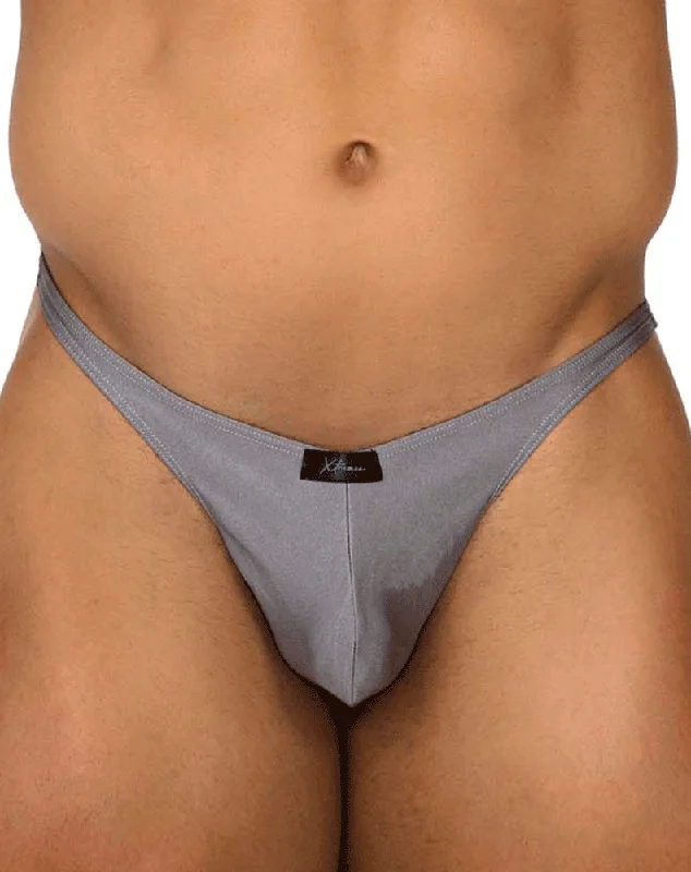 Neon - colored men's thongs for a bold statementXtremen 91178 Microfiber Thongs Silver Neon - colored men's thongs for a bold statementXtremen 91178 Microfiber Thongs Silver