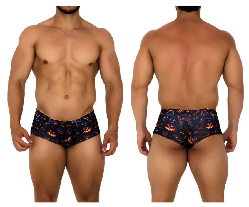 Men's boxer briefs with a soft elastic leg bandXtremen 91193 Printed Trunks Color Pumpkins Men's boxer briefs with a soft elastic leg bandXtremen 91193 Printed Trunks Color Pumpkins