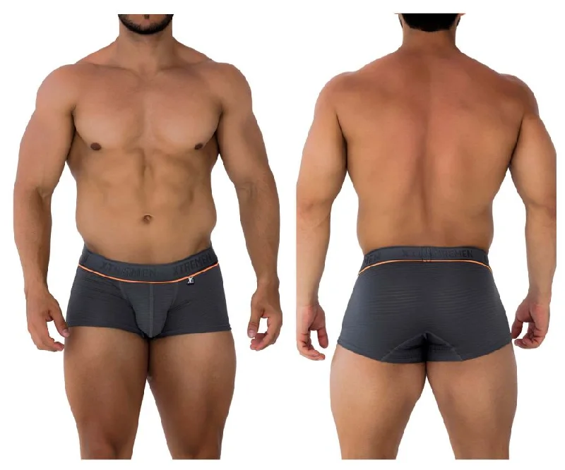 Designer men's boxer briefs with a premium lookXtremen 91196 Jacquard Trunks Color Gray Designer men's boxer briefs with a premium lookXtremen 91196 Jacquard Trunks Color Gray